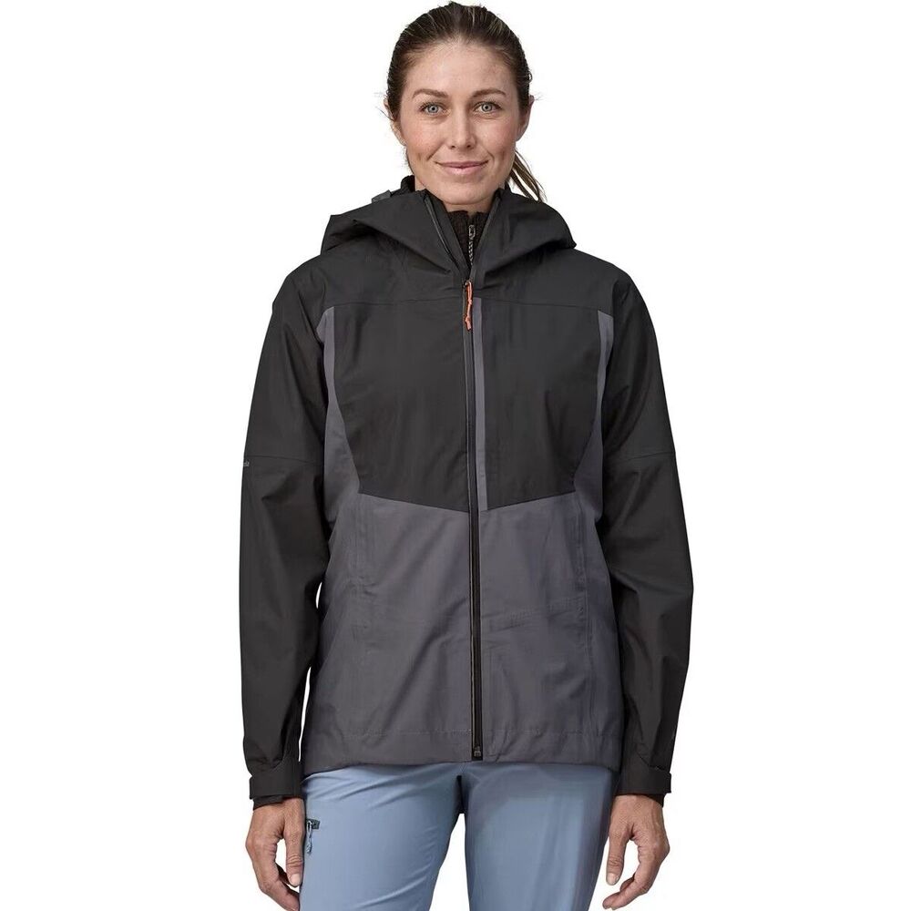 Patagonia Boulder Fork Rain Jacket Forge Grey Full Zip 85160-FGE Women’s Size S